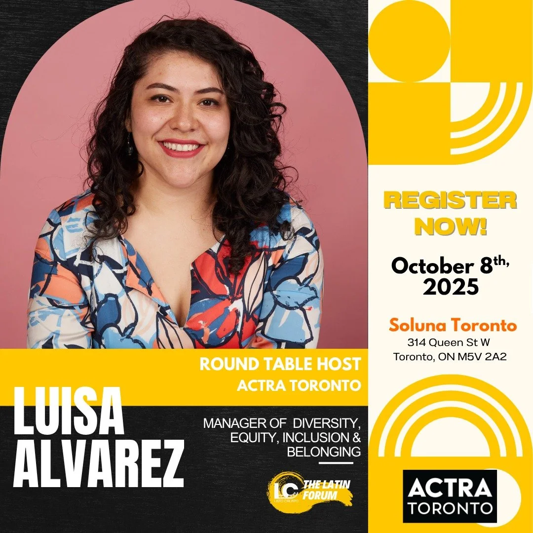 We&rsquo;re proud to welcome Luisa, a Colombian-born film executive, diversity advocate, and filmmaker, as a Roundtable Host at Latin Forum 2025! 🎬✨

Luisa is currently the Manager of Diversity, Equity, Inclusion &amp; Belonging at ACTRA Toronto, wh