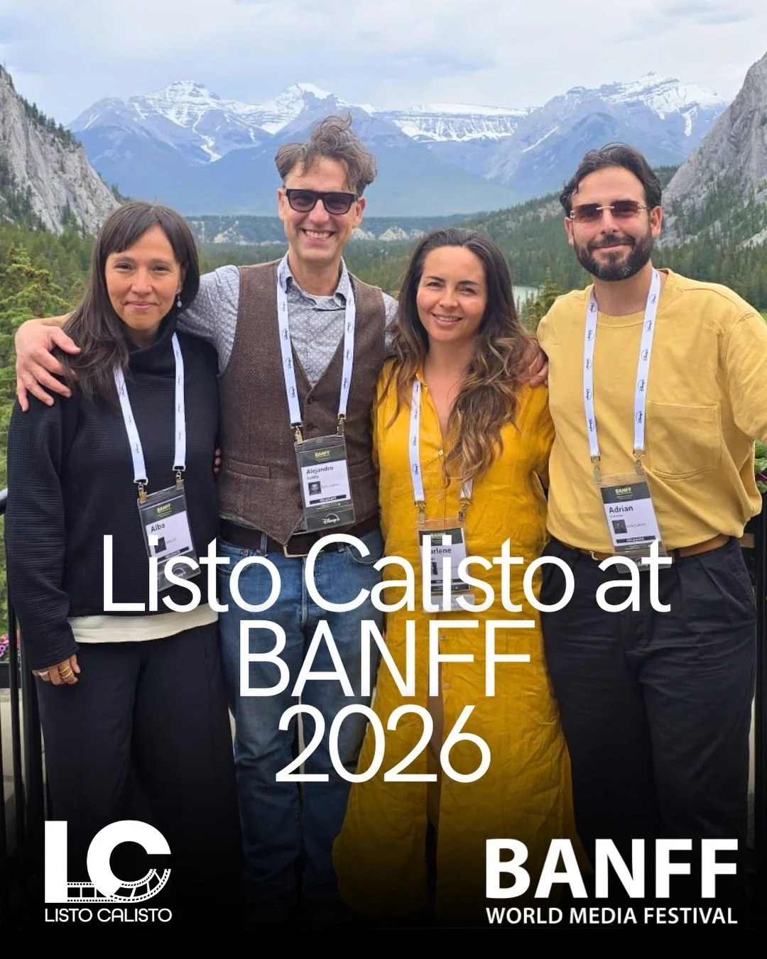 This time, the Rocky Mountains were hosts to our Latin Delegation, demonstrating that our community is nothing short of talented. A big thank you to @BANFFMediaFestival for hosting and supporting @listocalistoca national delegates from across Canada.