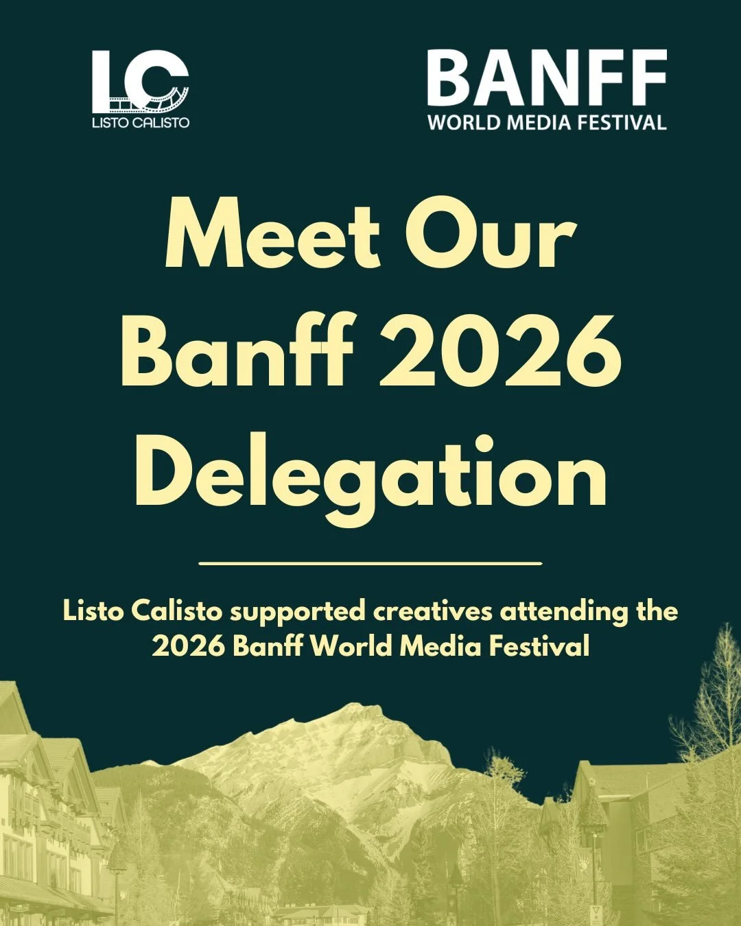 We&rsquo;re proud to introduce the Latin Canadian creatives attending the 2026 Banff World Media Festival through Listo Calisto&rsquo;s delegate pass initiative.

This initiative was created to help increase Latin Canadian presence at one of the indu
