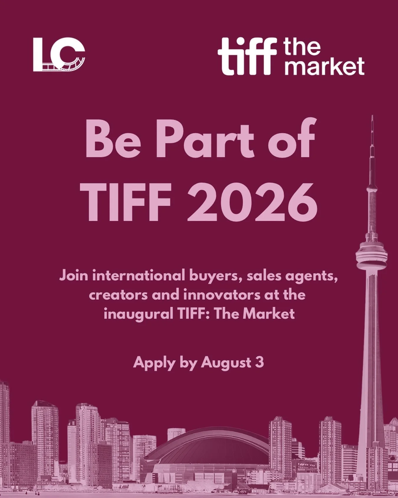 A new market begins this September. We want our community there from day one.

@tiff_net is launching TIFF: The Market, a new international marketplace for film, television, and screen-based storytelling, and we&rsquo;re making sure Latin Canadian cr