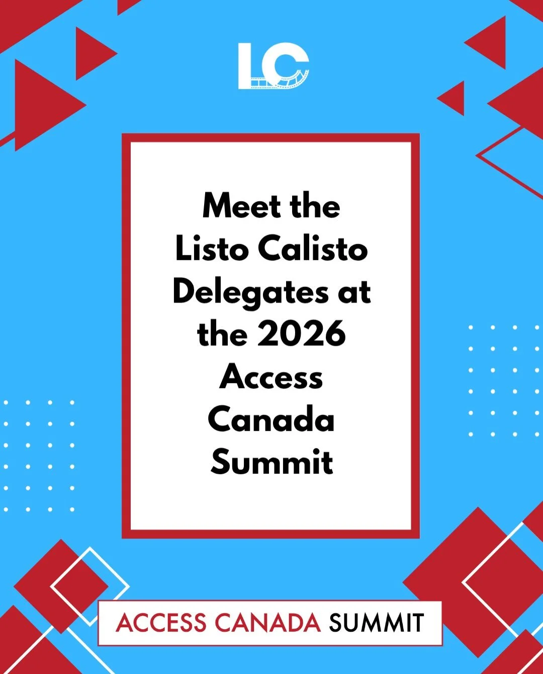 We&rsquo;re showing up for Latin Canadian creators at the @accesscanadasummit.

As leaders from across Canada&rsquo;s screen sector come together to discuss the future of our industry, Listo Calisto will be there to advocate, connect and ensure Latin