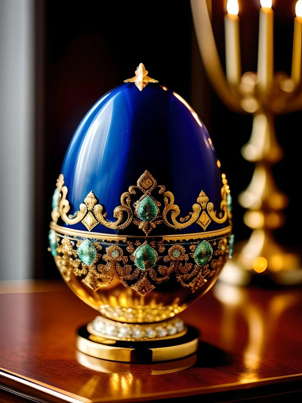 Fabergé Egg Candle