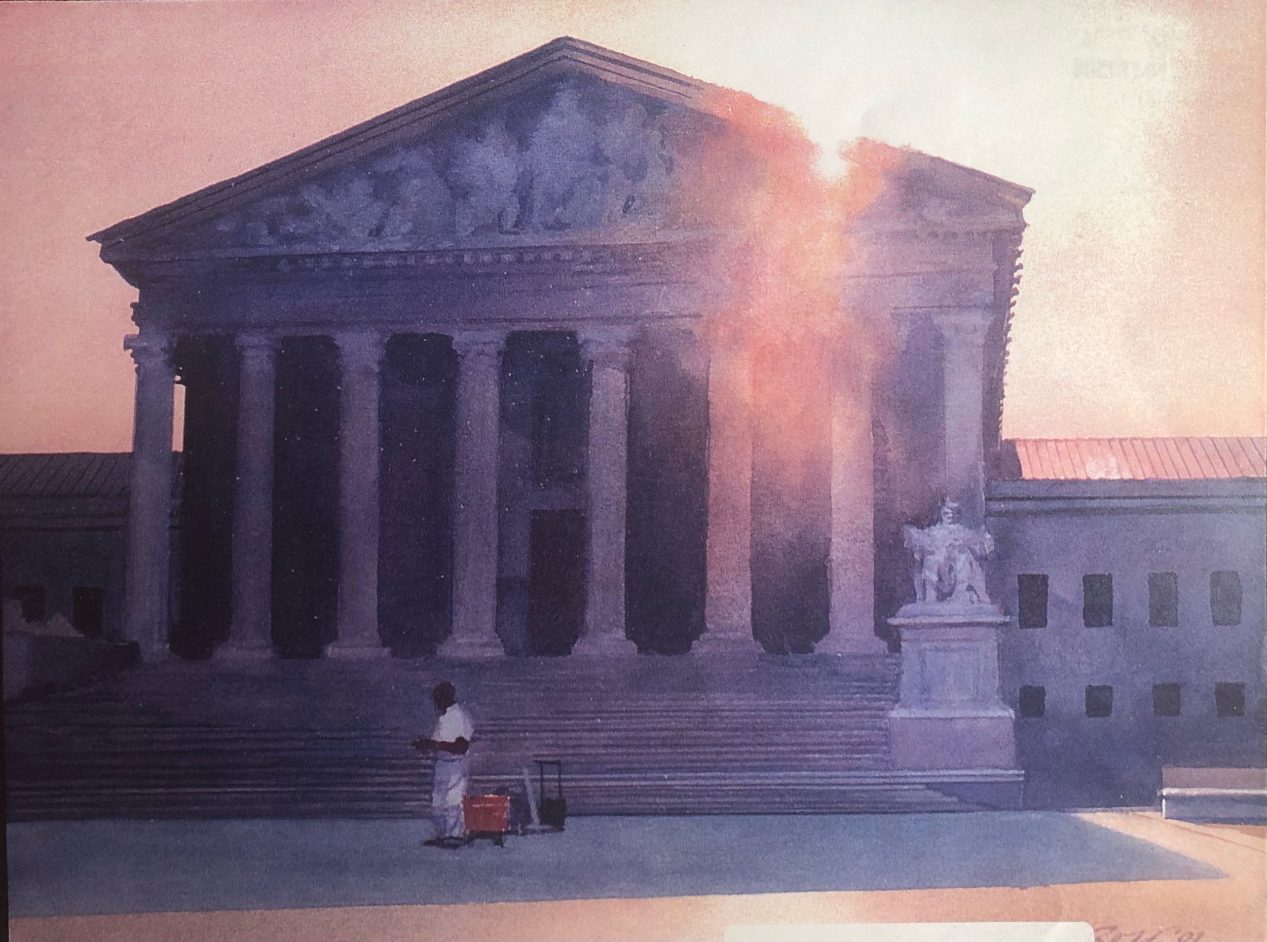Shadow of Justice watercolor 12”x16” (supreme court bldg, DC) 2001.jpeg
