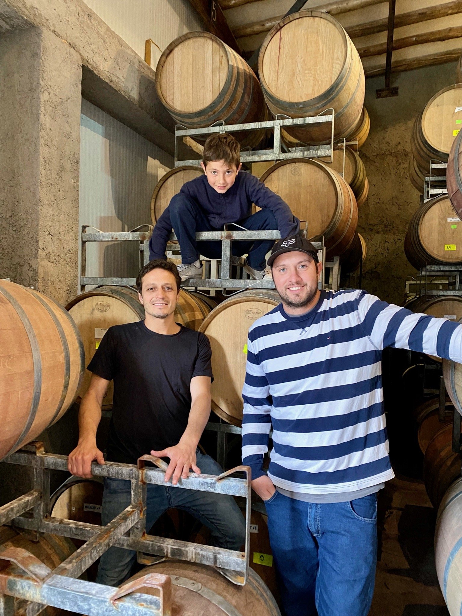 Juan Pablo, Jesus and Son in Winery WINE.COM .JPG
