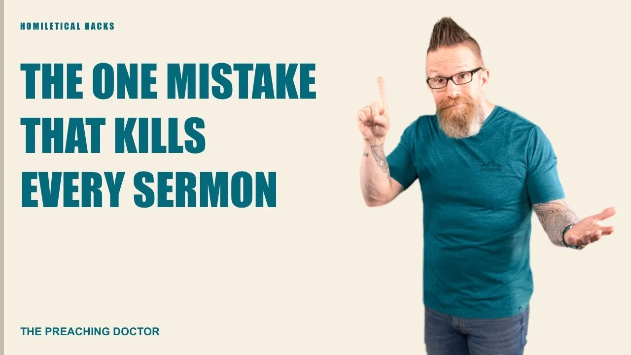 The one mistake killing sermons across every tradition — it's not bad theology or weak illustrations. It's your structure. Here's the fix, with Fred Craddock.

The biggest preaching mistake isn't bad exegesis or weak delivery. It's telling people wha
