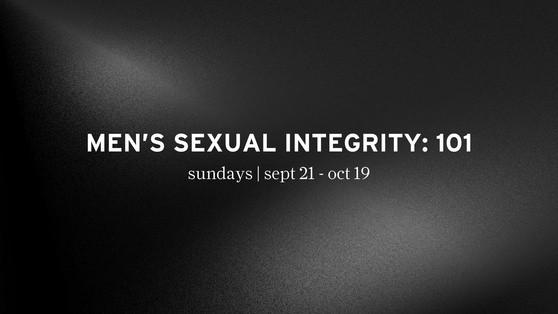 Sexual Integrity 101