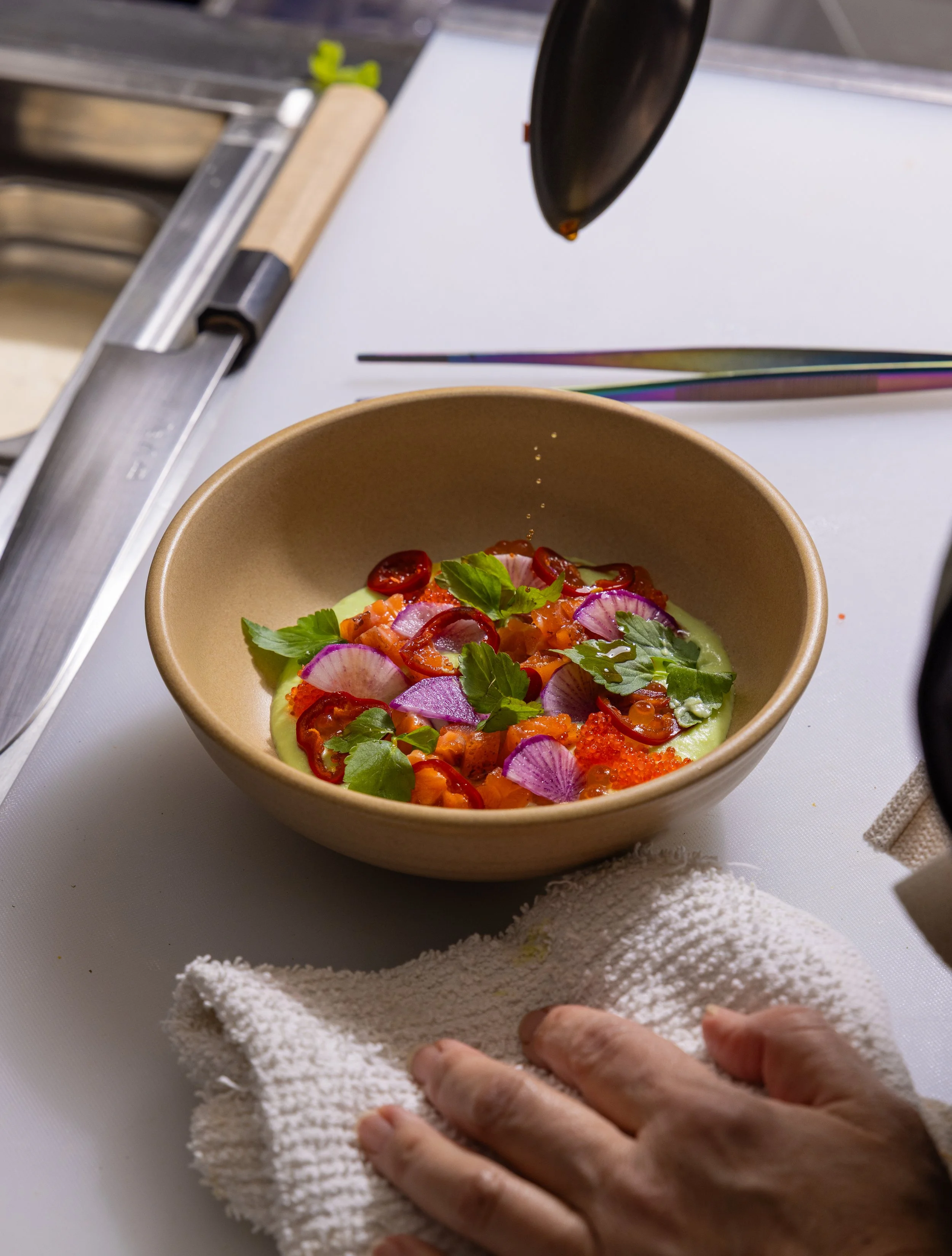 Chef Debbie Lee modern Korean gastropub food photography