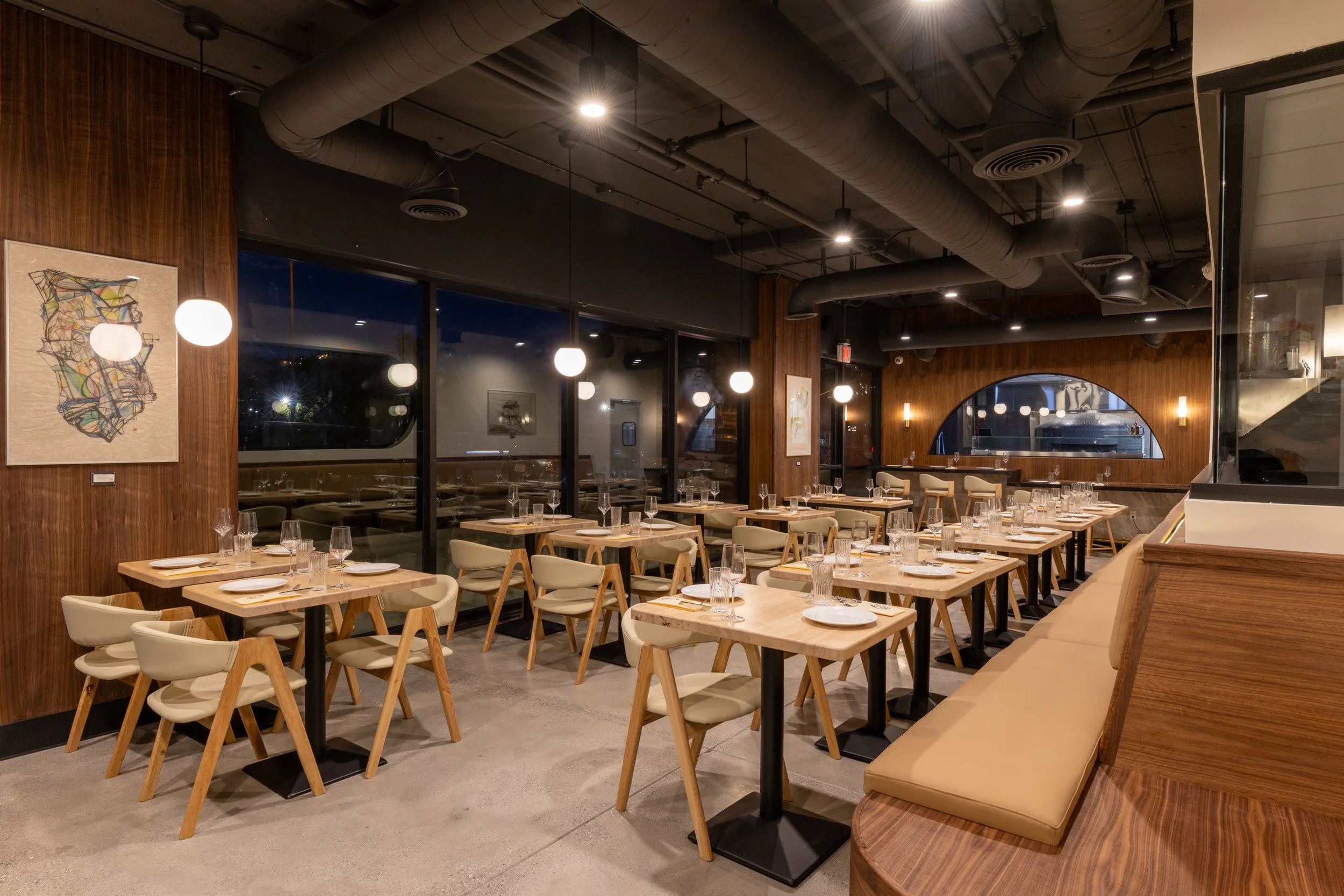 Pizzeria Sei Overland Ave restaurant interior photography