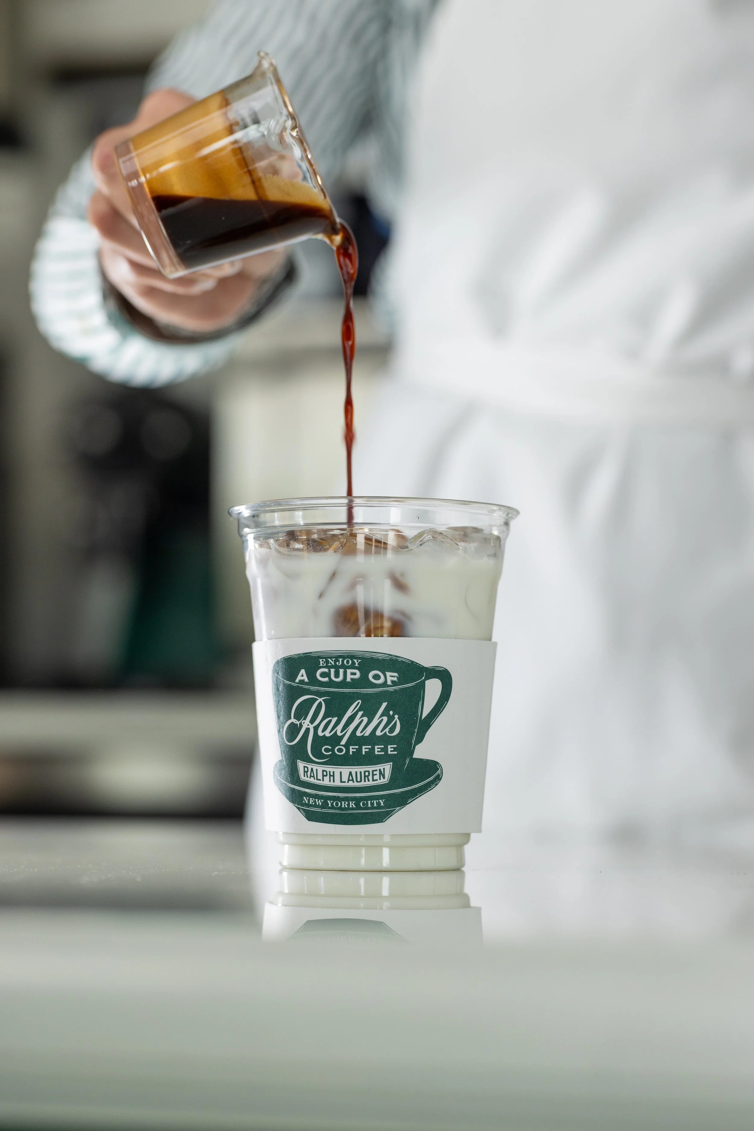 Commercial beverage photographer Stan Lee Ralphs Roast espresso