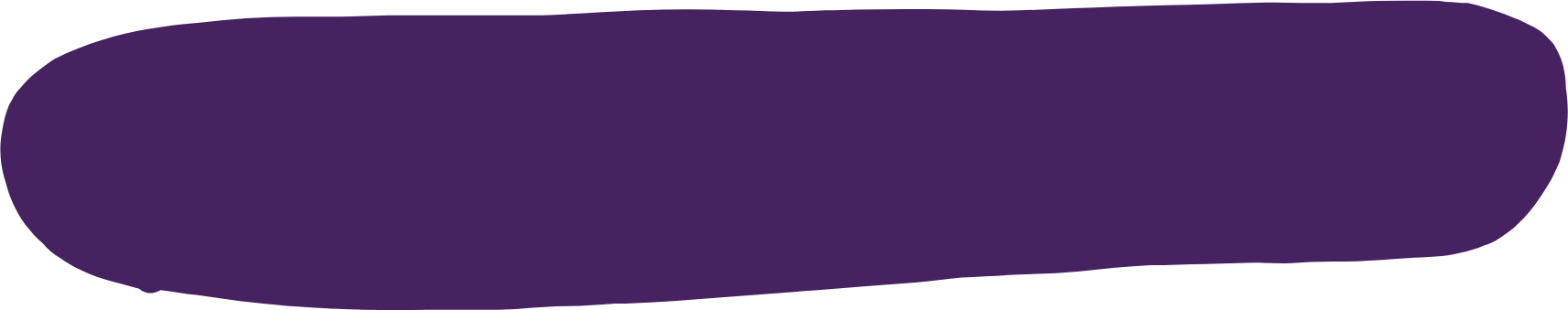 Abstract purple brushstroke on white background.