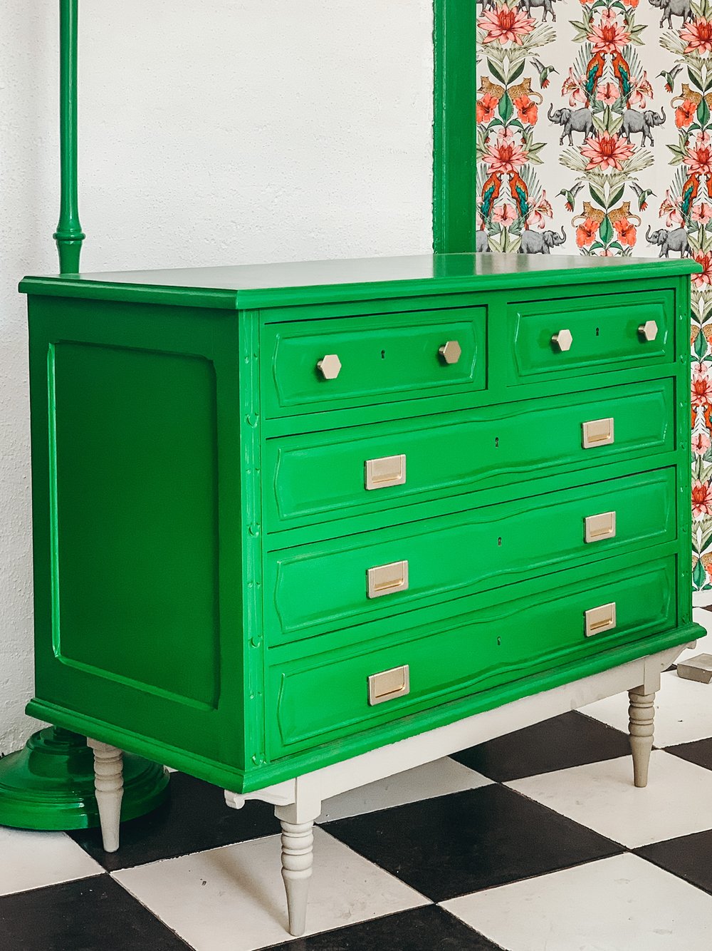 Glossy Green Dresser — Trópico Interiors