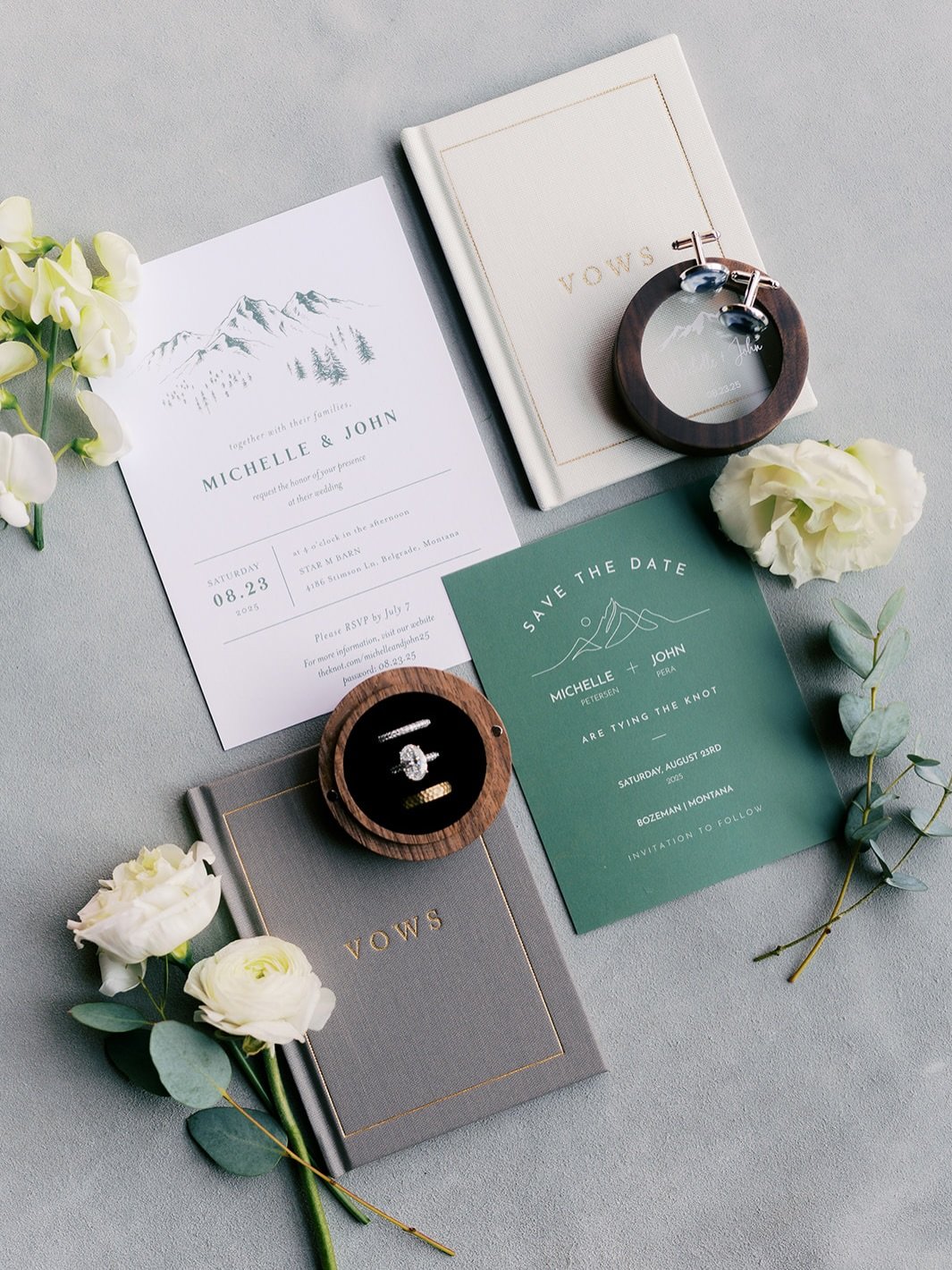 The details of the day 🤍

Planning @elysianeventsllc 
Venue @starmbarn 
Florals @wild.willow_ 

#montanaweddingphotographer #bozemanweddingphotographer #montanabride #bigskyweddingphotographer #whitefishweddingphotographer #coloradoweddingphotograph