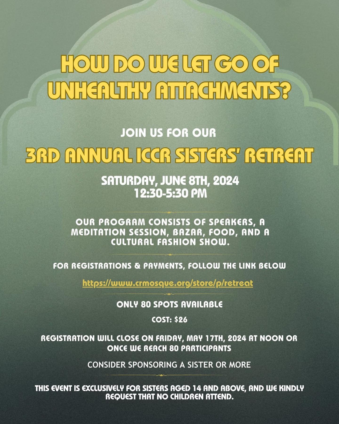 🌟 Sisters, mark your calendars! 🗓️ Join us for a day of spiritual growth and community at our 3rd Annual ICCR Sisters&rsquo; Retreat on June 8th, 2024. Limited spots available. Secure your place now! Link to register is in bio 🌺 #ICCRSistersRetrea