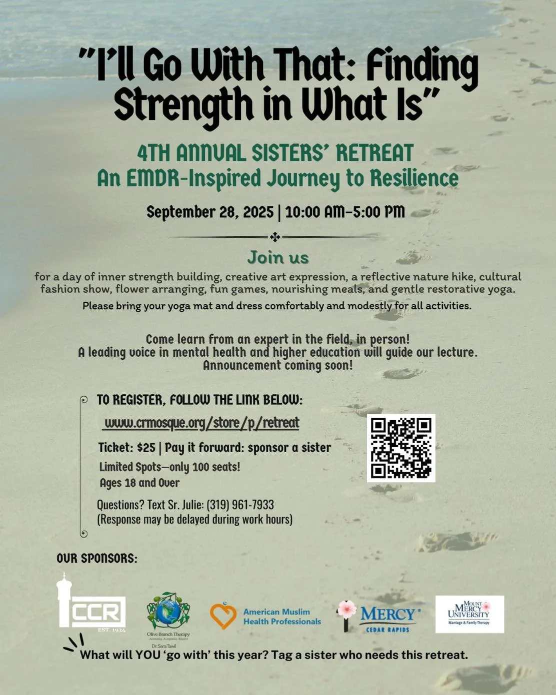 Bismillah ar-Rahman ar-Raheem, Assalamu Alaikum,

When life feels heavy and the world asks more than we can give, where do we return to find quiet strength&mdash; without losing ourselves in the process?

*Join us for our 4th Annual Sisters&rsquo; Re
