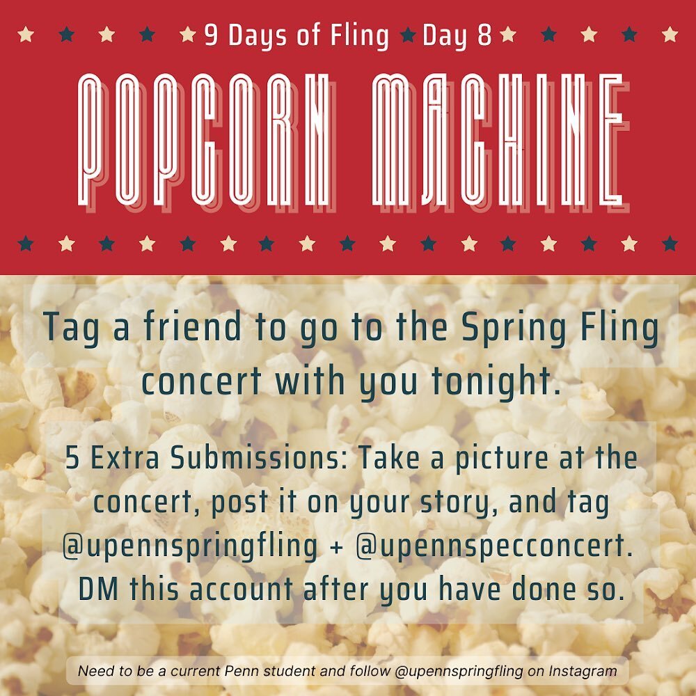 concert tonight! submission for day 8 closes tomorrow at 8:00 am