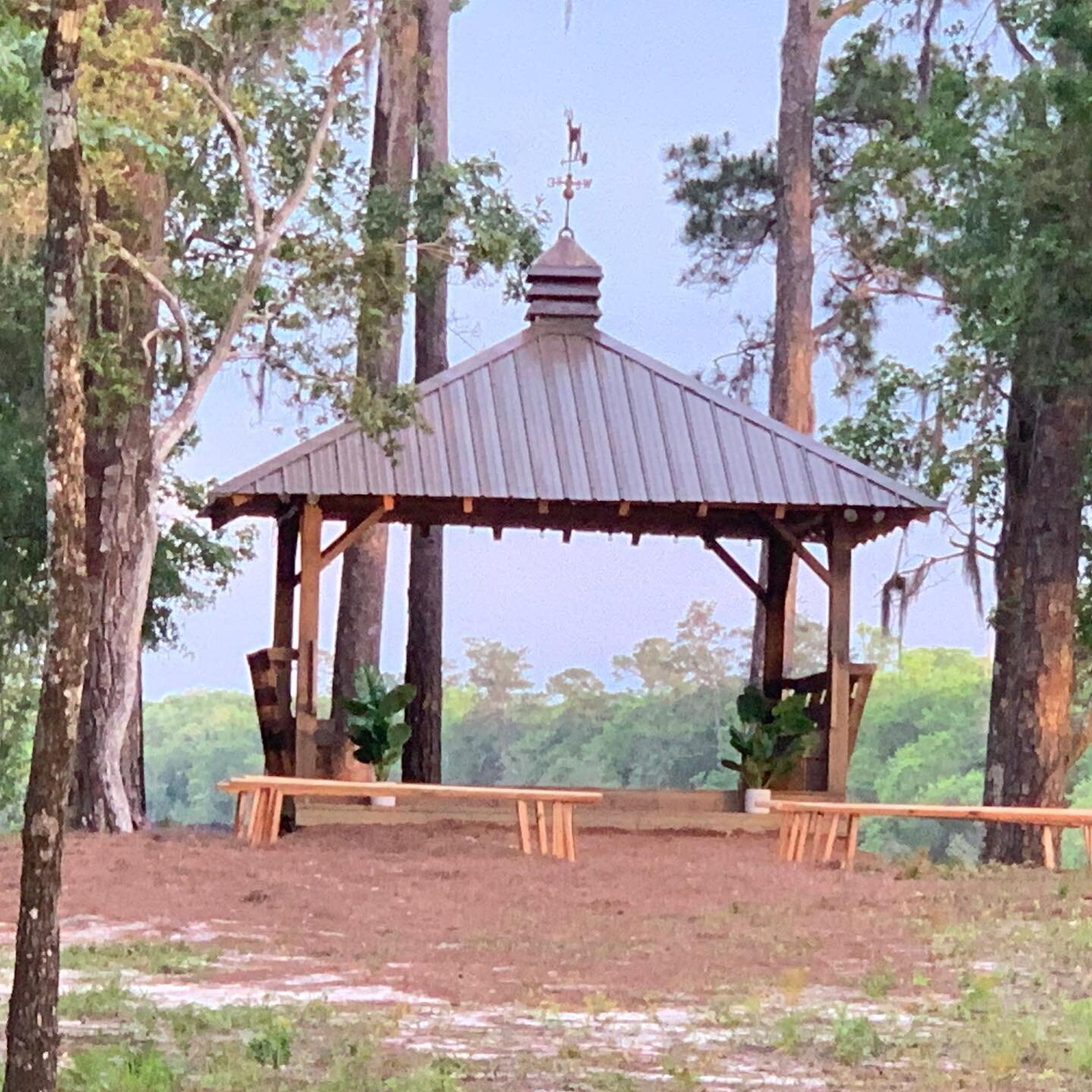 Swipe to see the beautiful Satilla River. View from the gazebo 😍