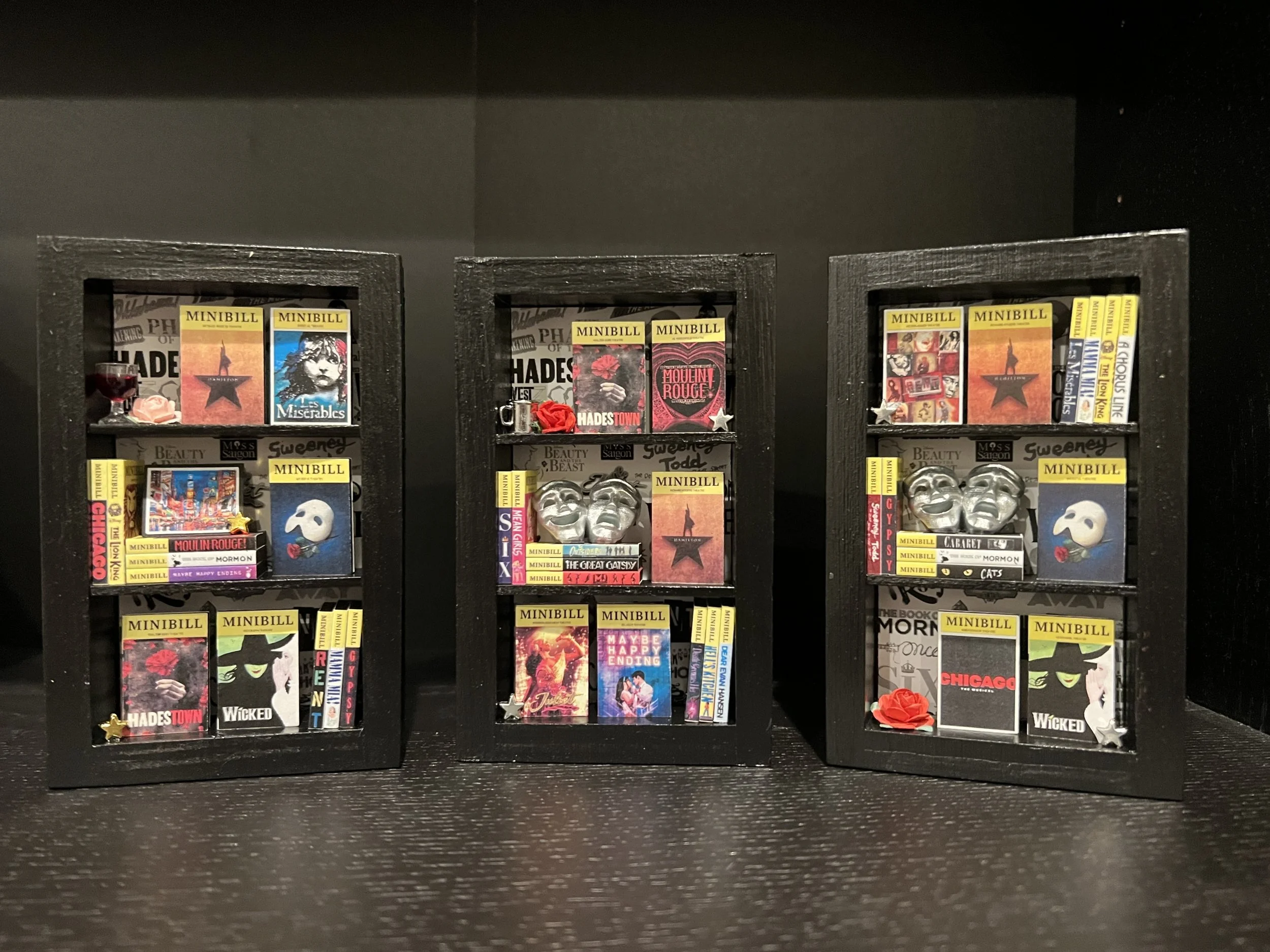 Broadway Musical Minibill Tiny Shelf