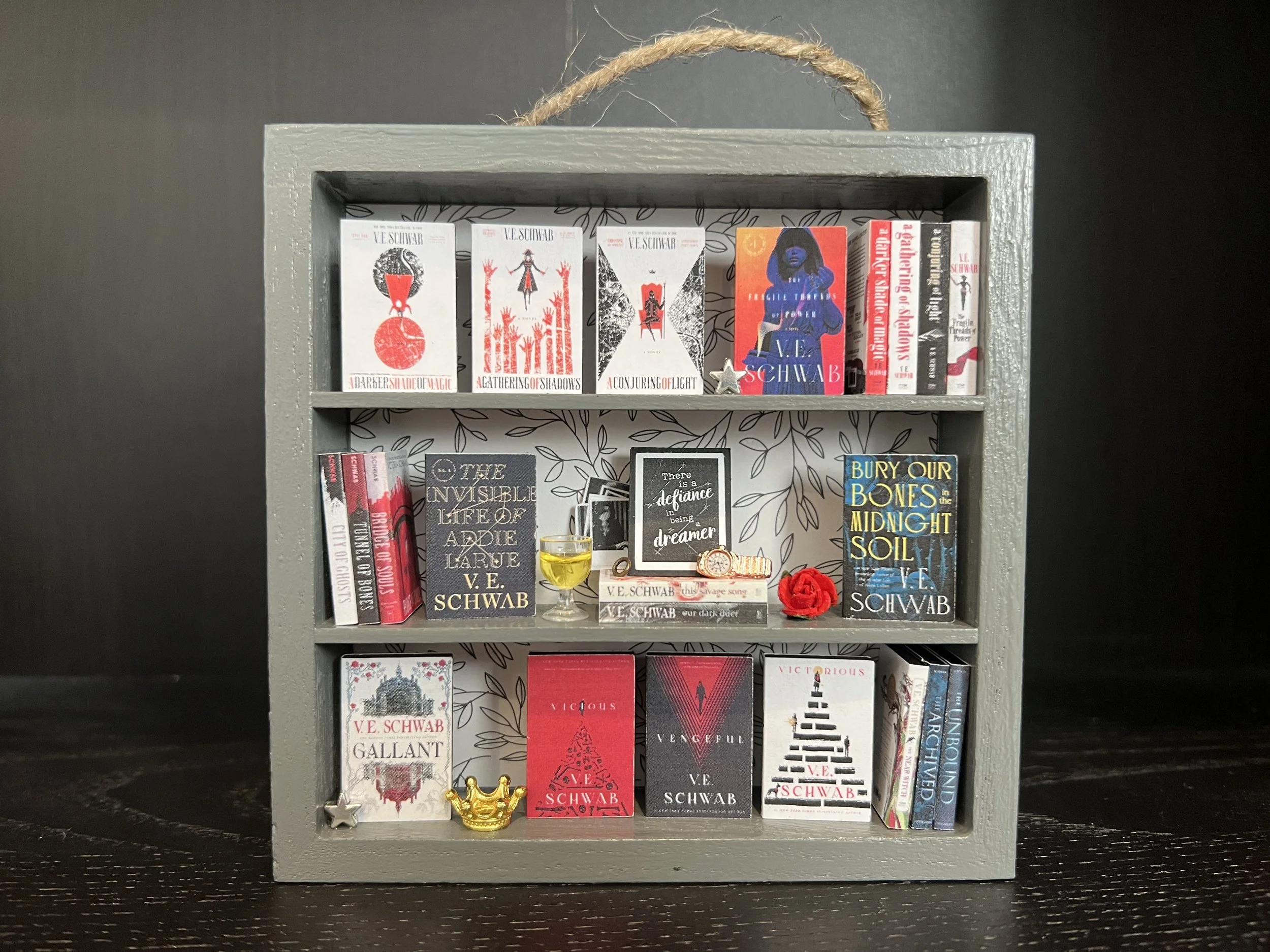 V.E. Schwab Miniature Square Shelf