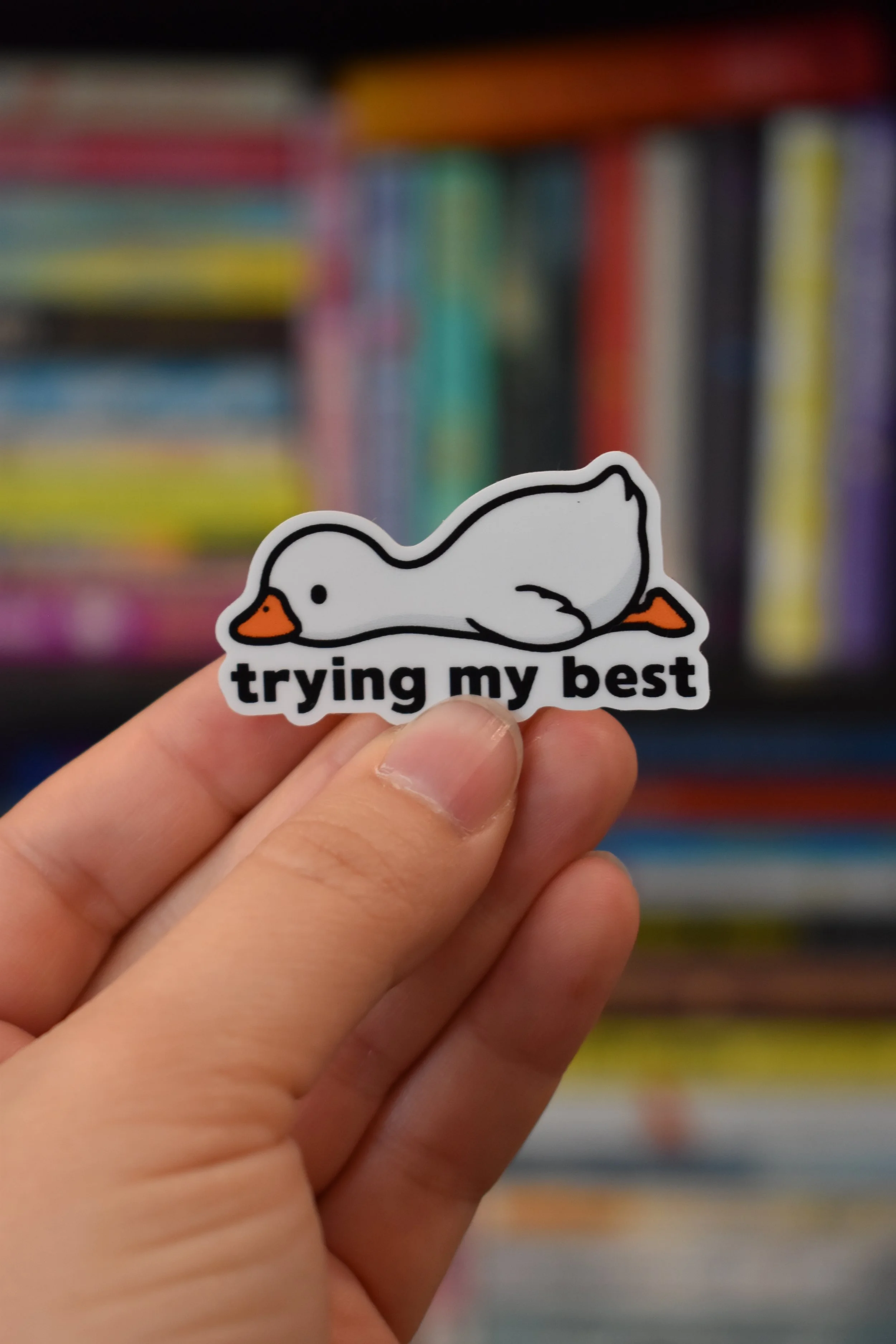 trying my best Sticker