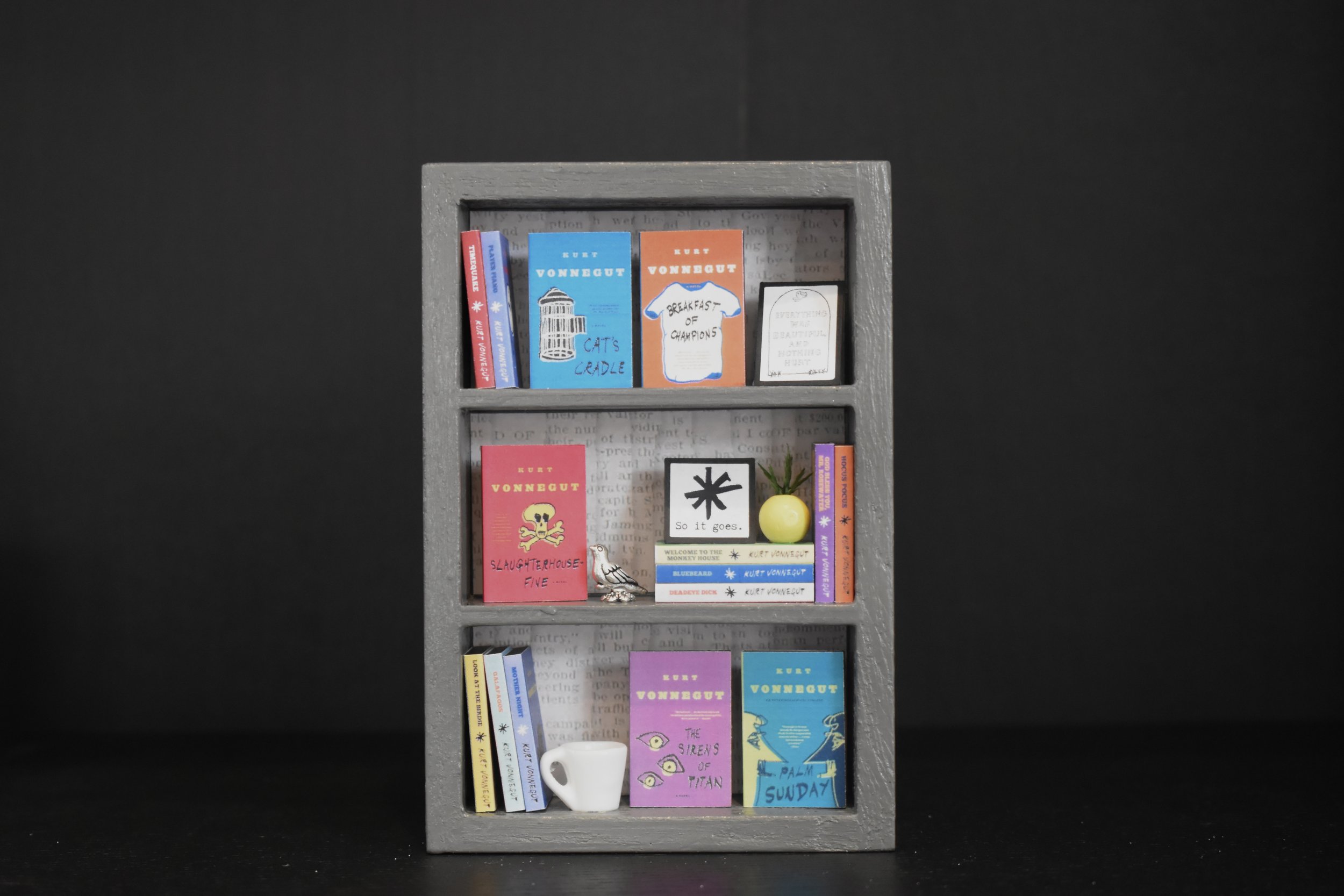Kurt Vonnegut Tiny Shelf