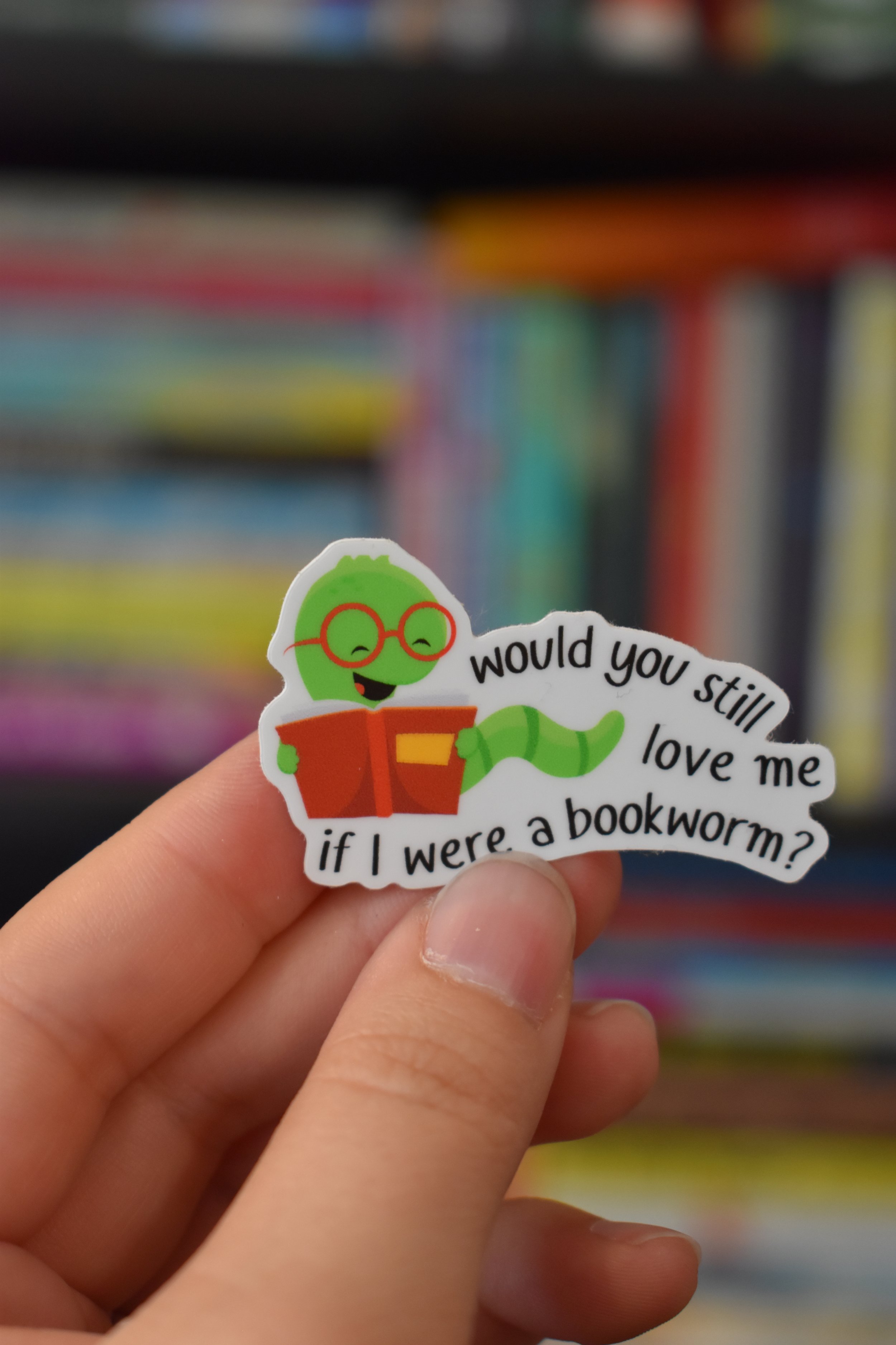 Bookworm Sticker
