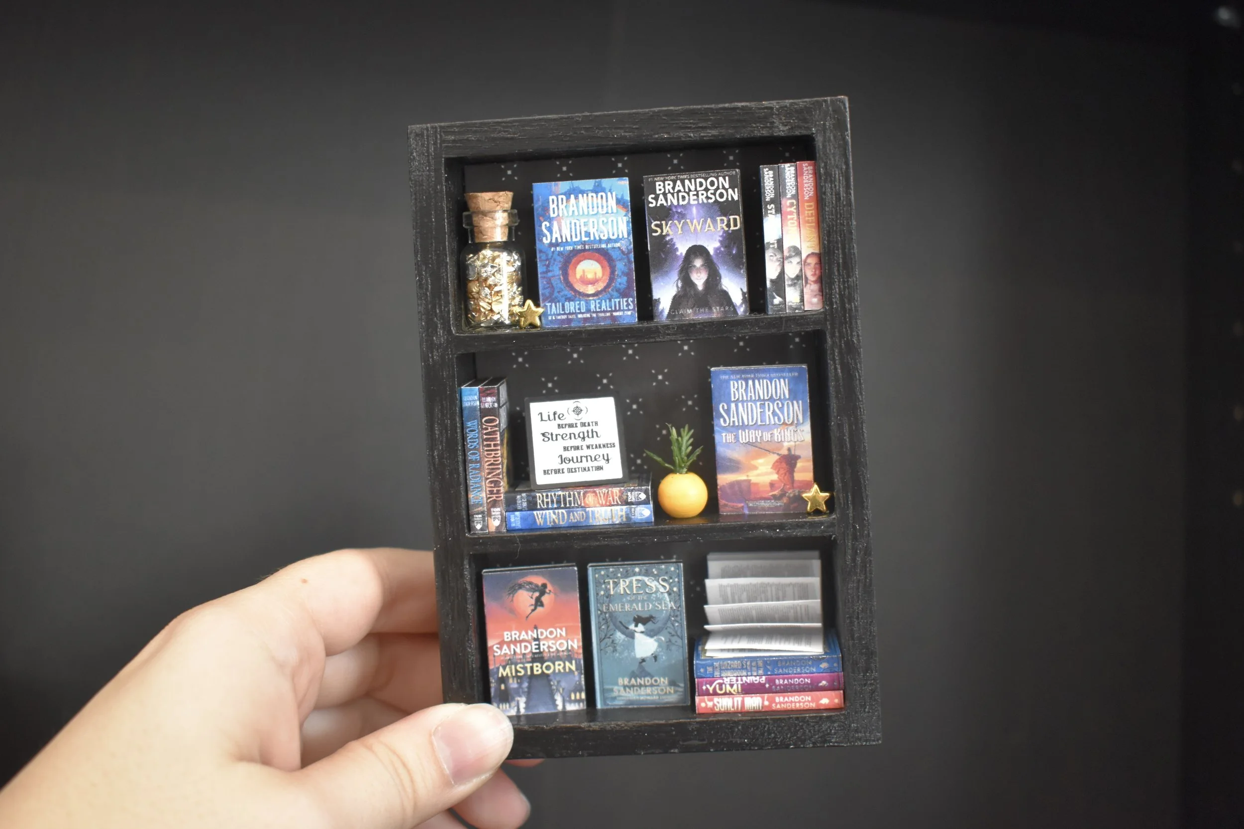 Brandon Sanderson Tiny Shelf