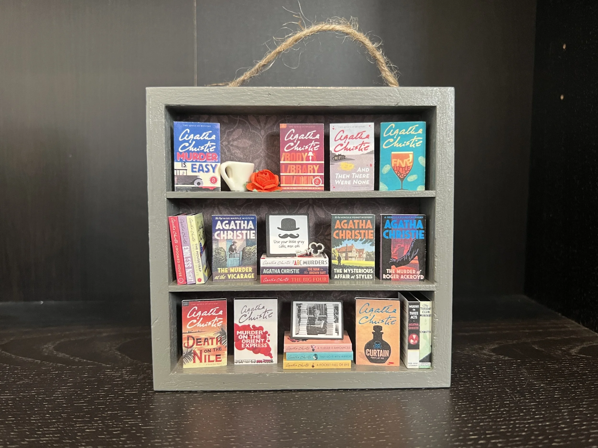 Agatha Christie Miniature Square Shelf