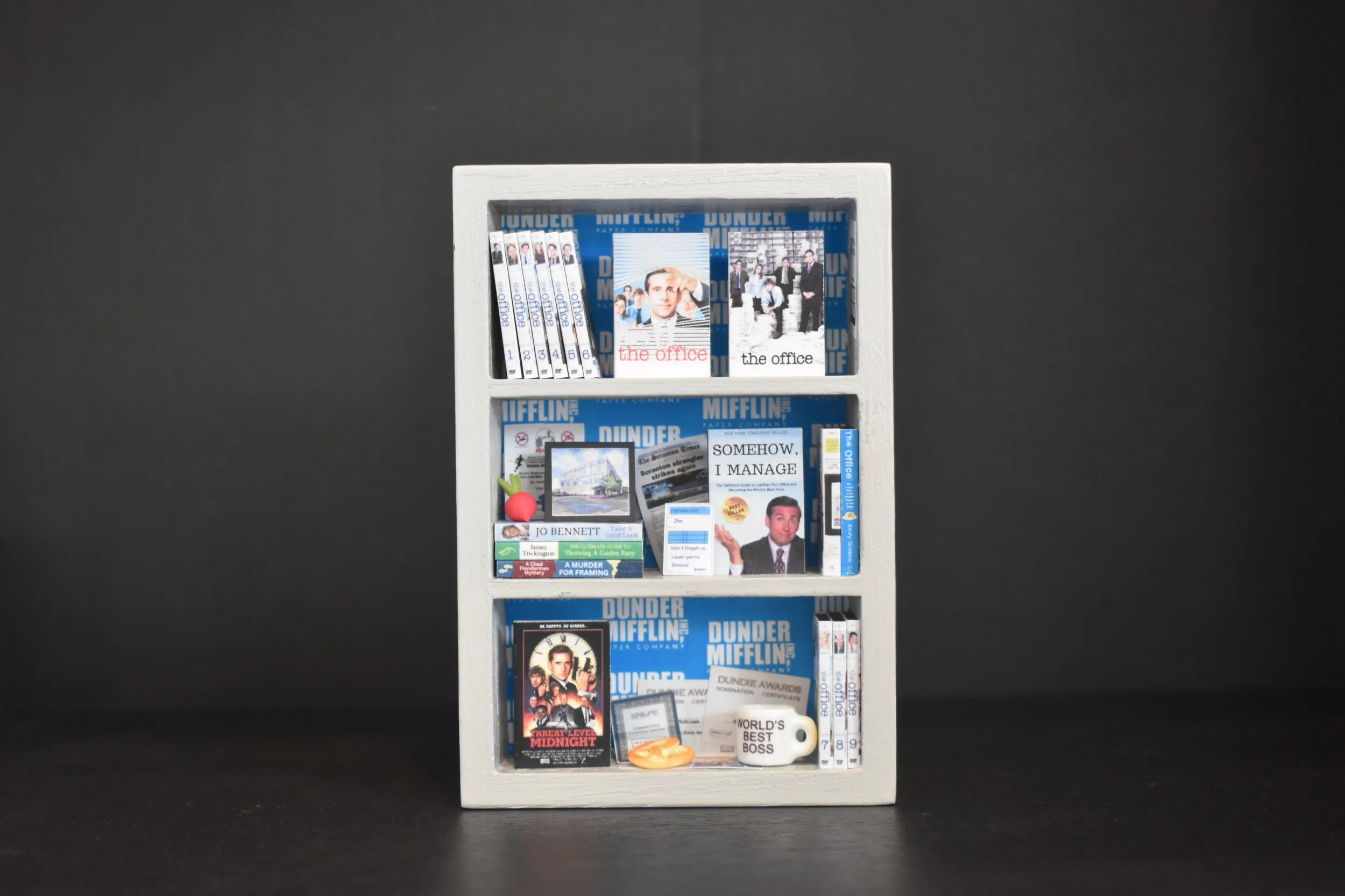 The Office Themed Tiny Shelf