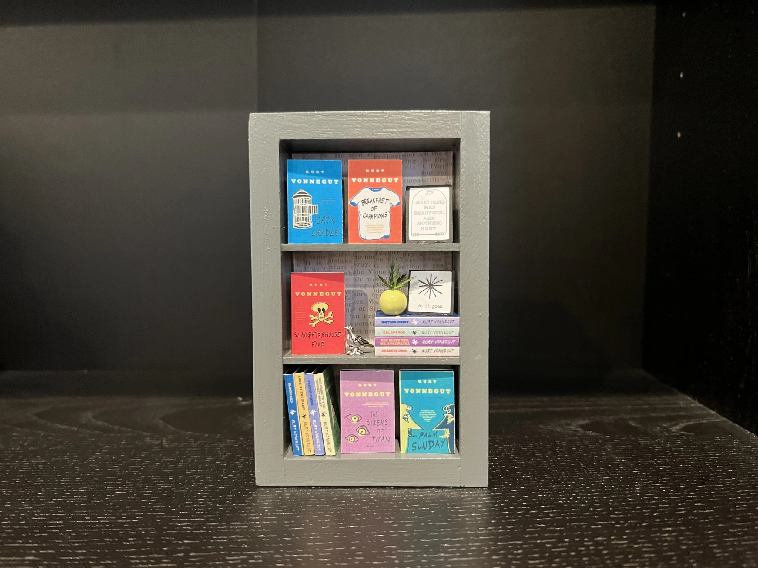 Kurt Vonnegut Tiny Shelf