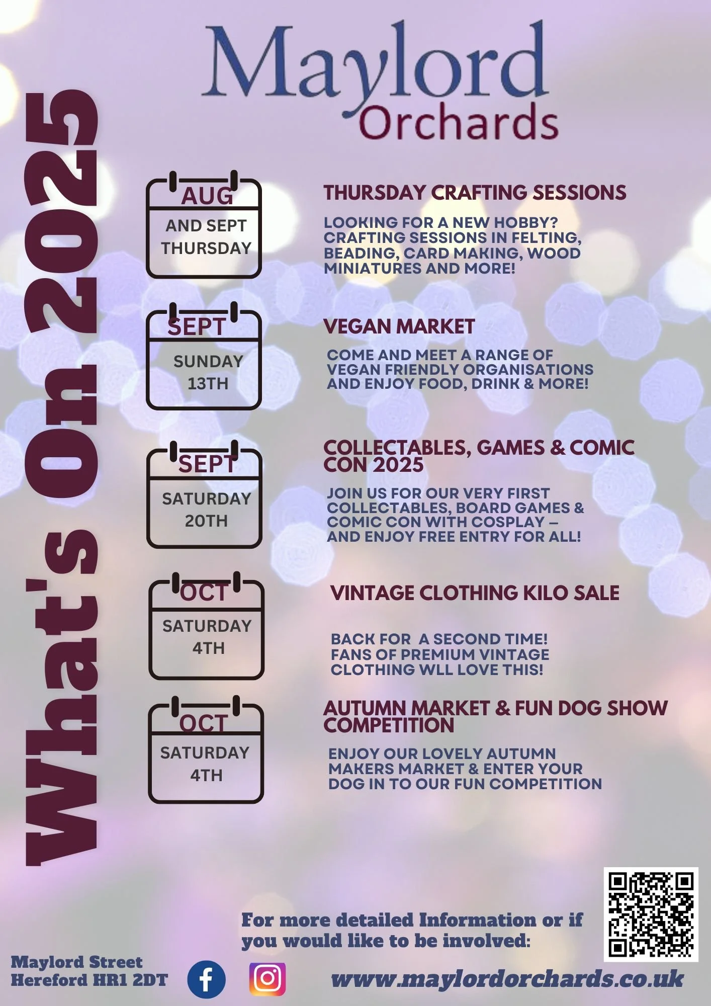 What's On at Maylord Orchards