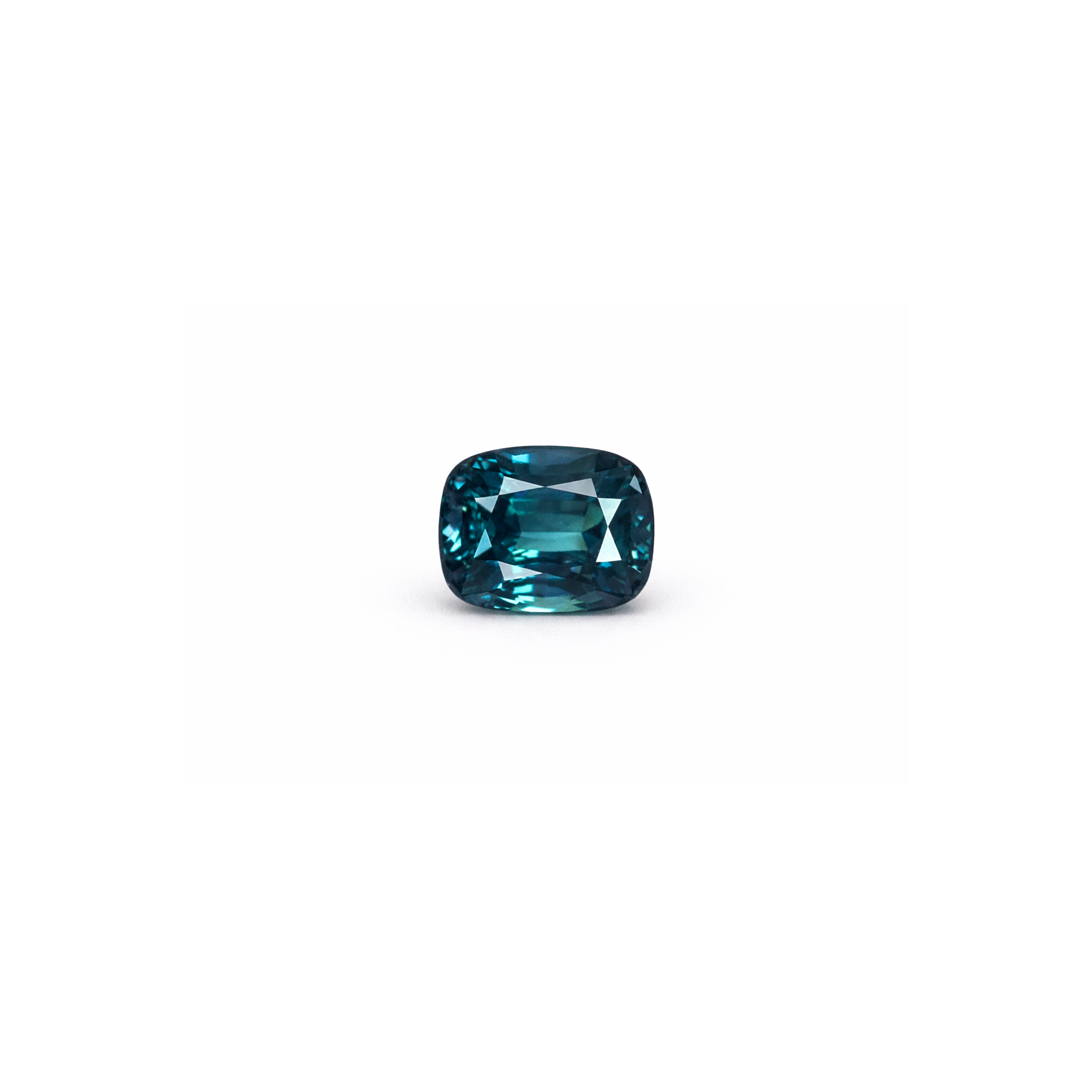 #15059 Cushion Blue Green (Teal) Sapphire 2.06ct