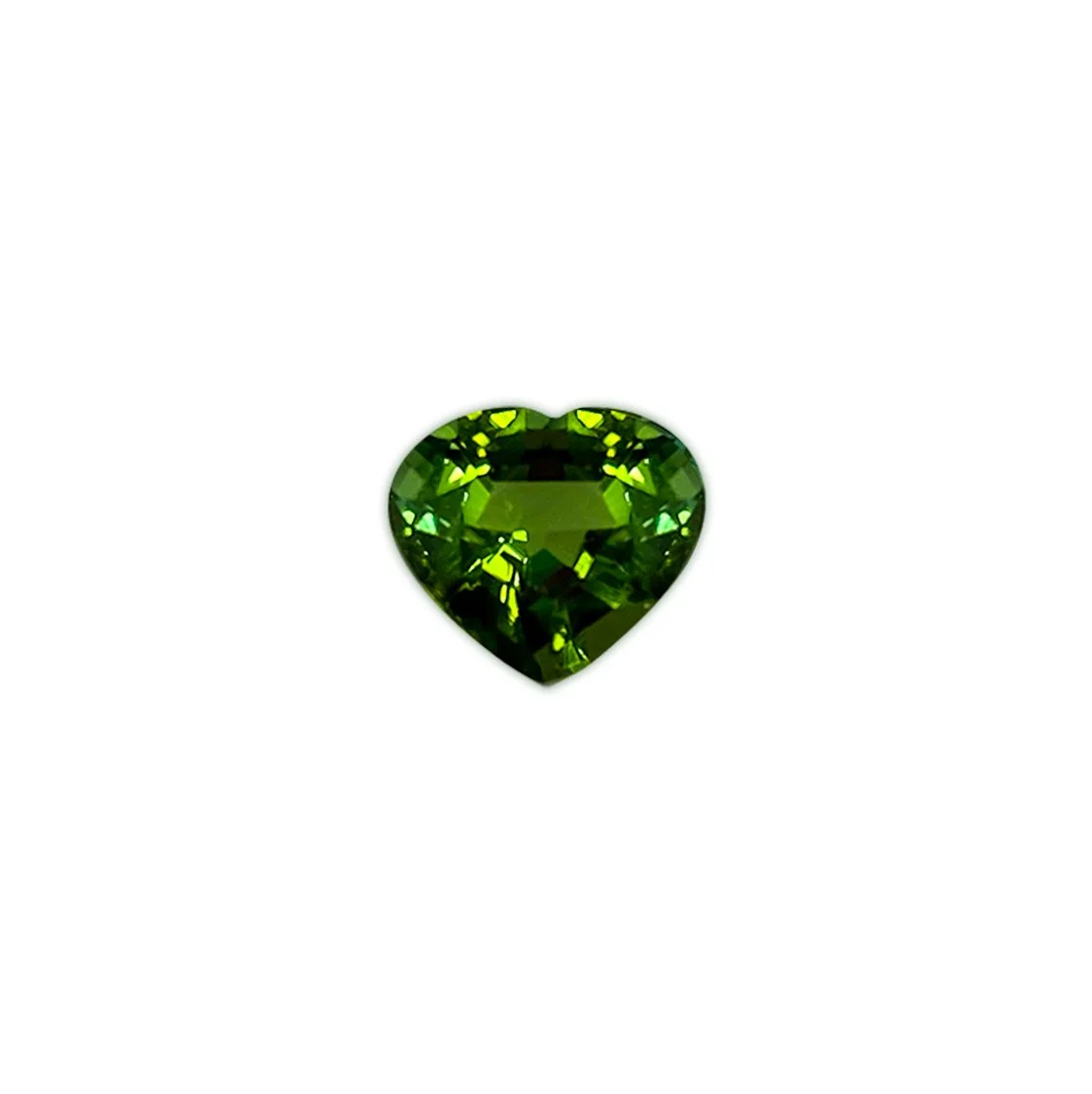 #14104 Heart Shape Green Tourmaline 3.28ct
