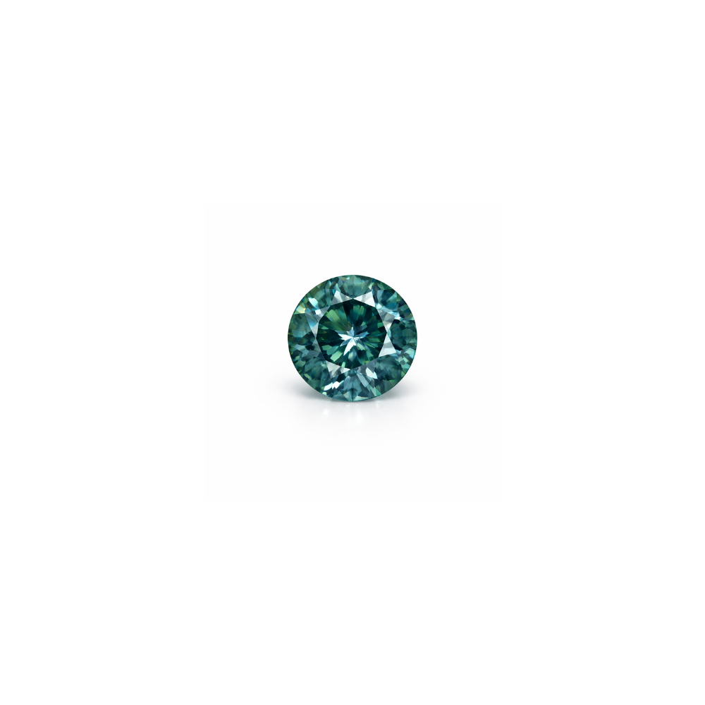 #15357 Round Teal (Blue-Green) Sapphire 1.59cts