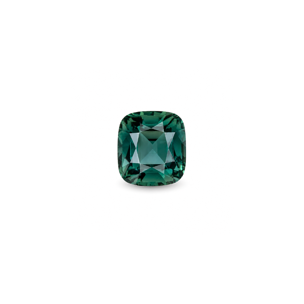 #15409 Cushion Blue-Green (Teal) Sapphire 2.01cts GIA