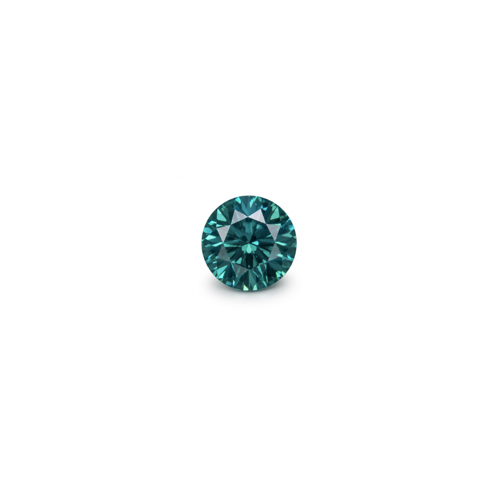 #16209 Round Teal (Blue-Green) Sapphire 1.22ct