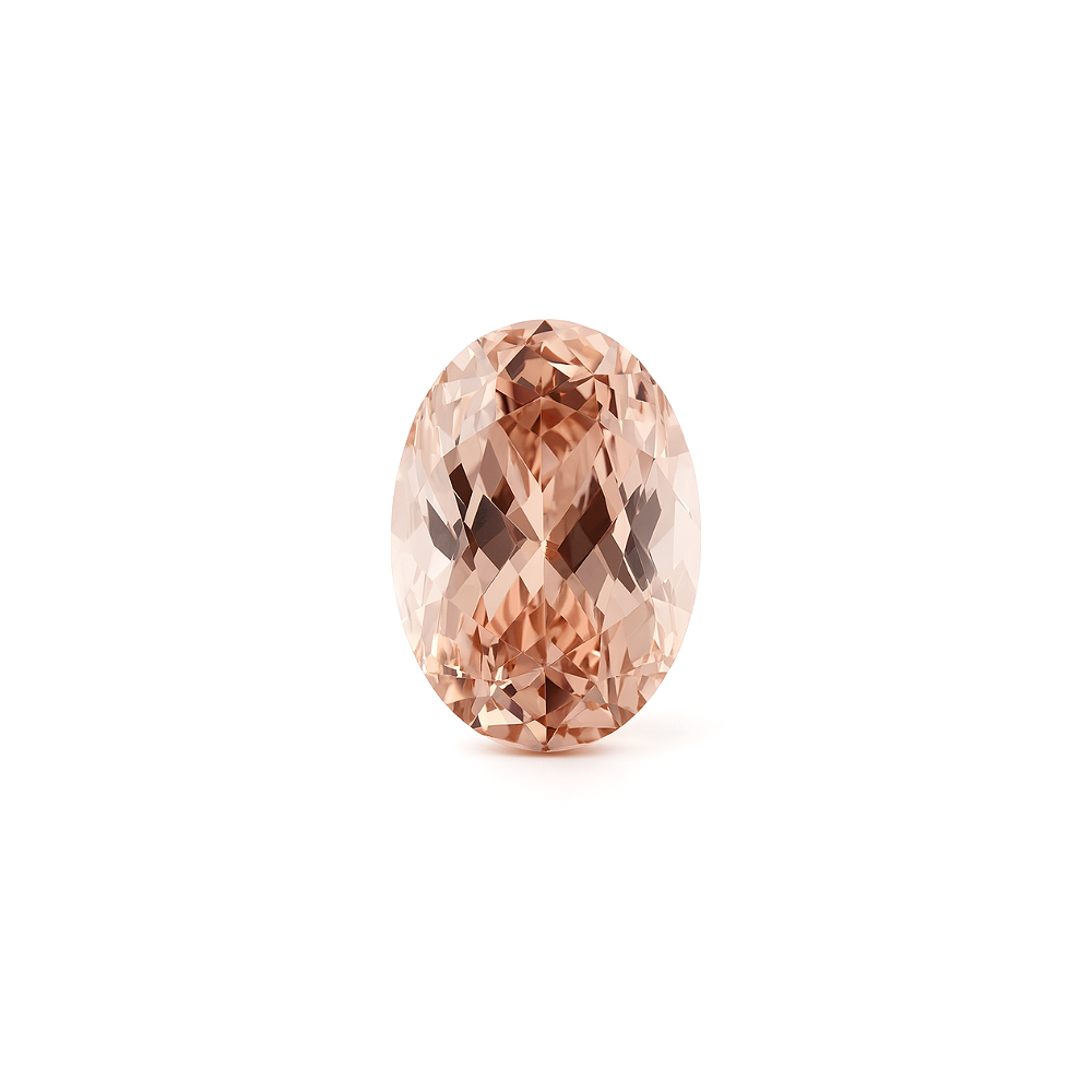 #11011 Oval Orange Sapphire GIA Cert 3.91cts