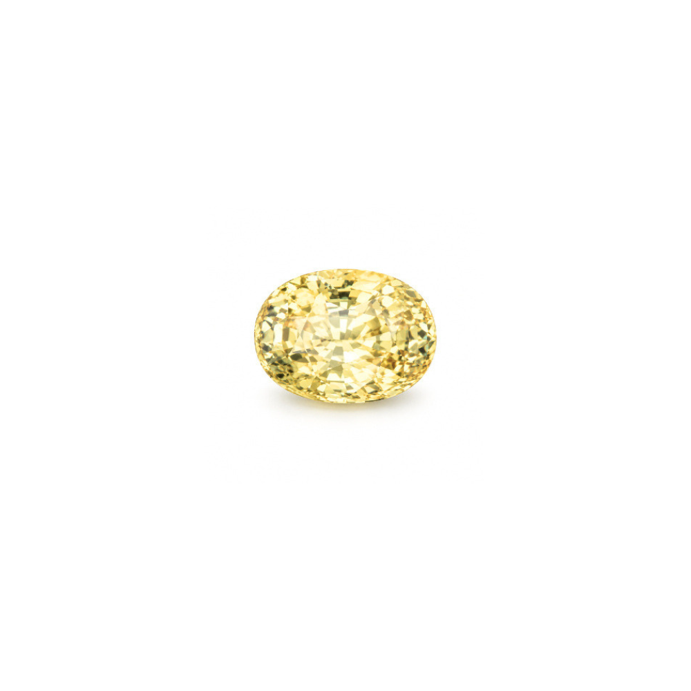#15346 Oval Yellow Sapphire Cert 2.95