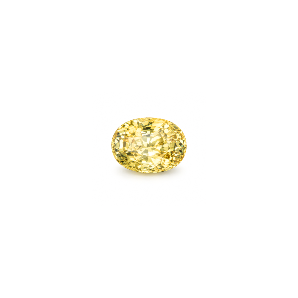 #15346 Oval Yellow Sapphire Cert 2.95
