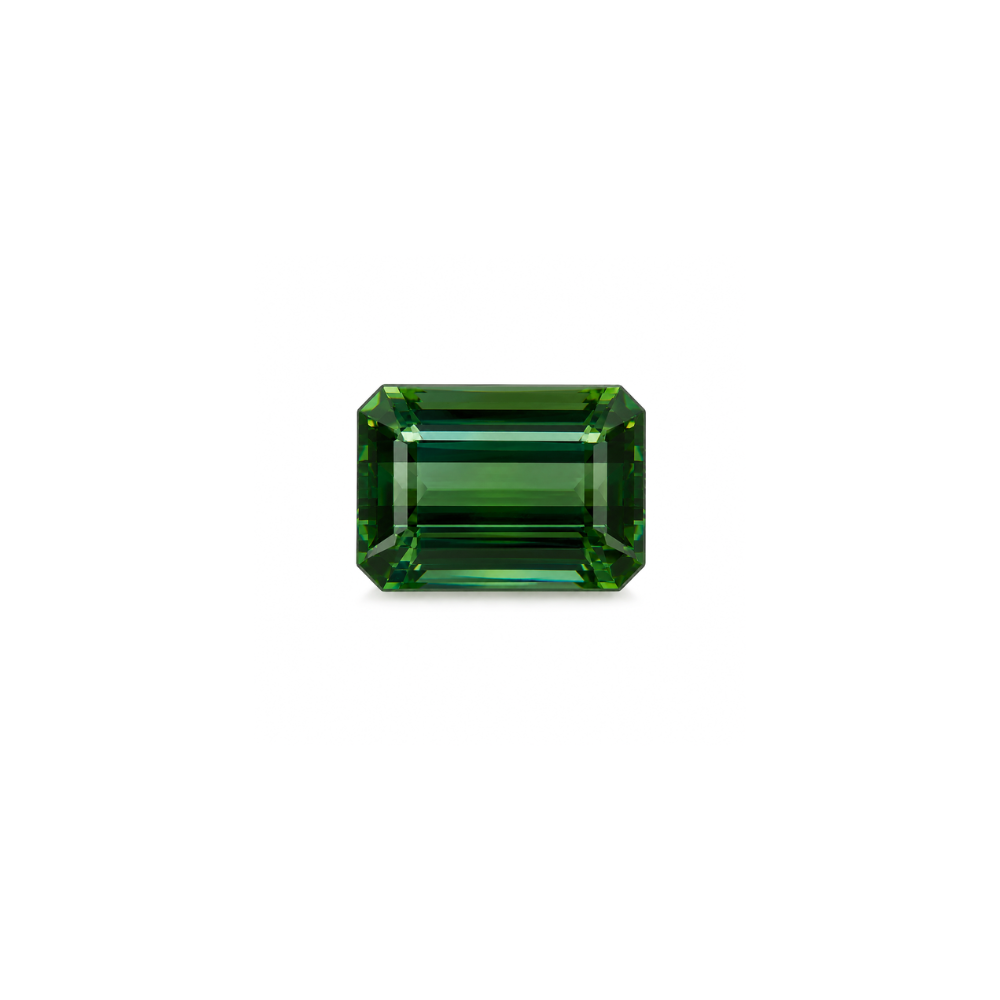 #9115 Emerald Cut Green Tourmaline 7.21ct
