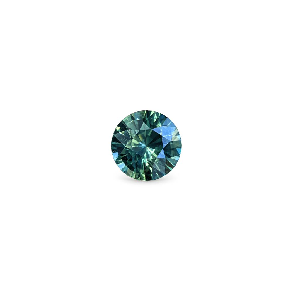 #16822 Round Teal Blue-Green Sapphire 2.37cts