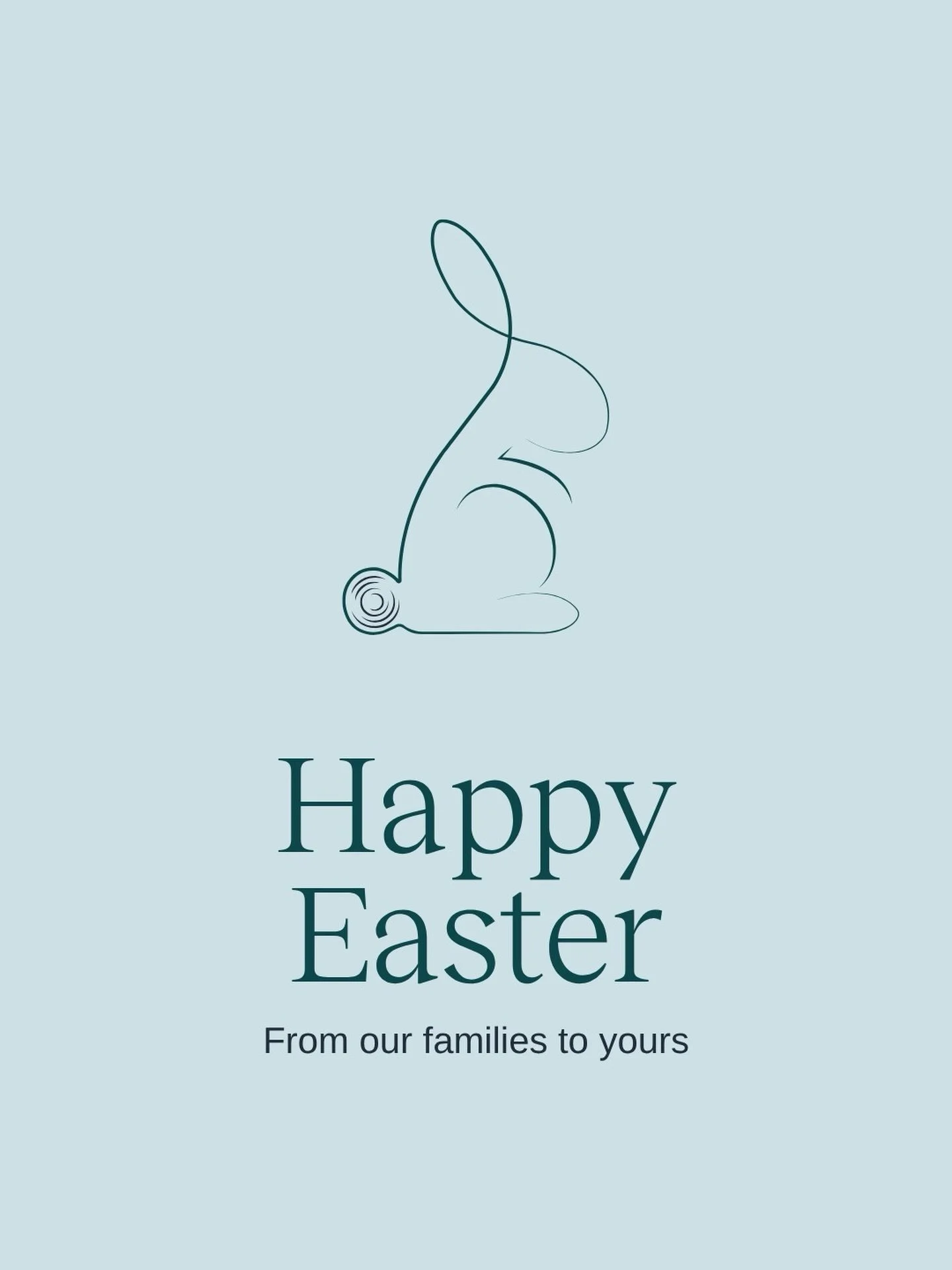 Wishing everyone a relaxed Easter spent with family and friends.