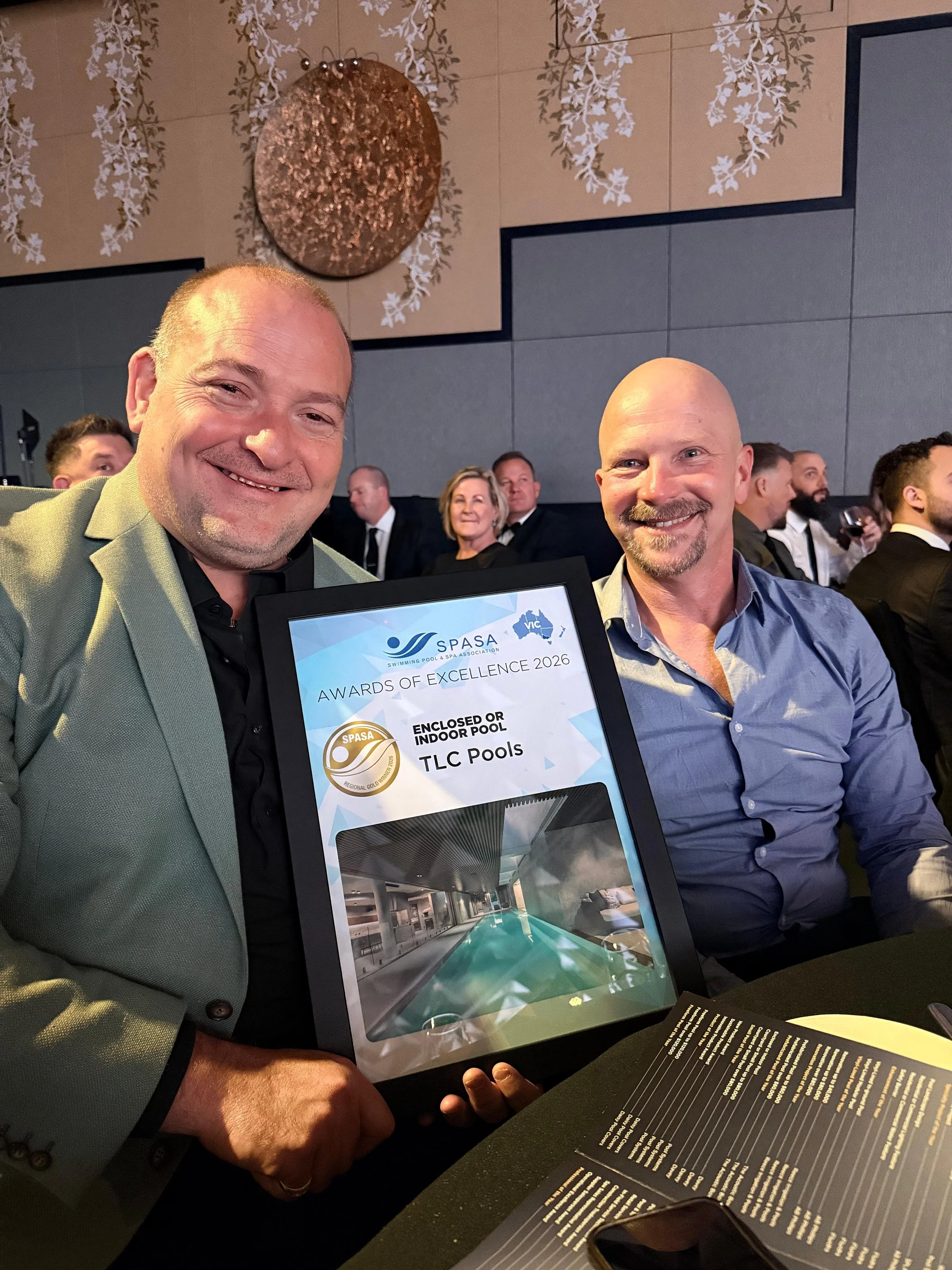 Image of Sean Ramak and Spiro Vallos at SPASA awards 2026