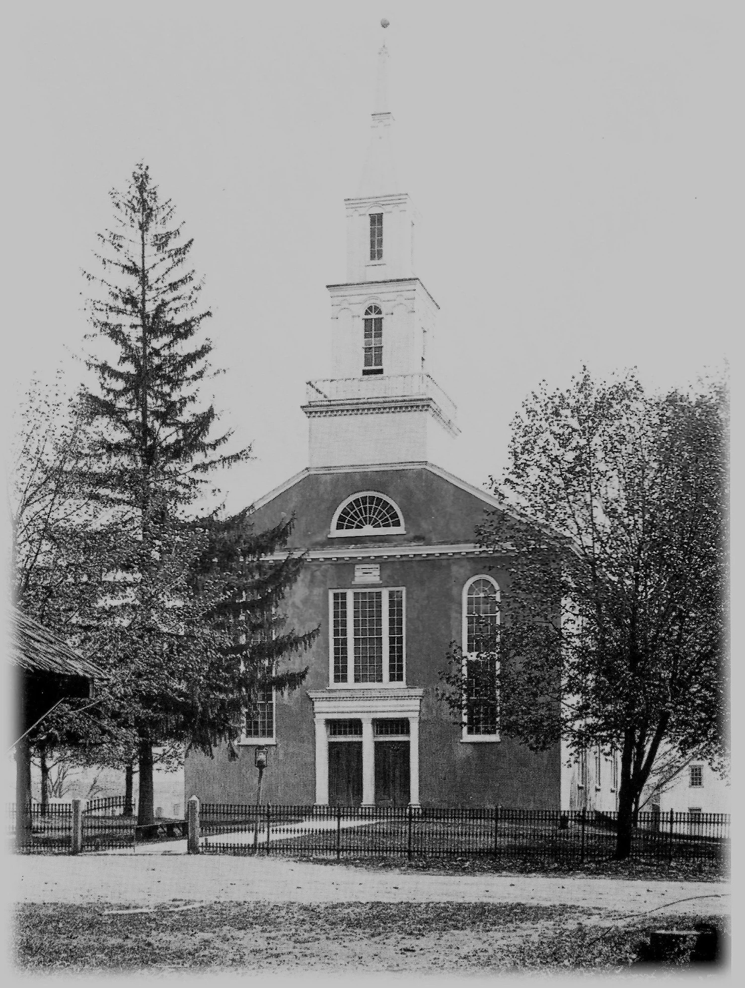 Old Goshenhoppen church after the 1858 renovation