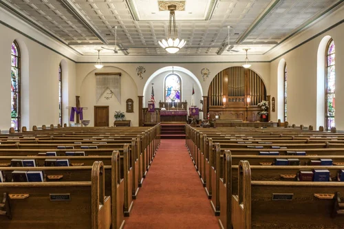 The sanctuary, looking toward the chancel