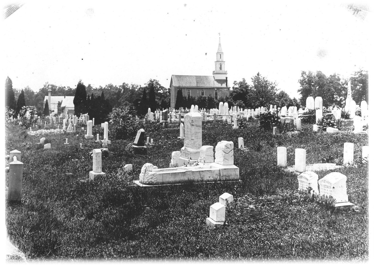 The church and graveyard
