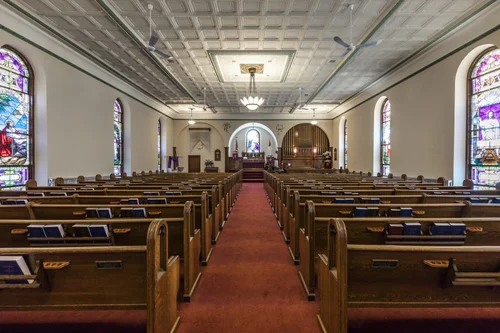 The sanctuary from the balcony