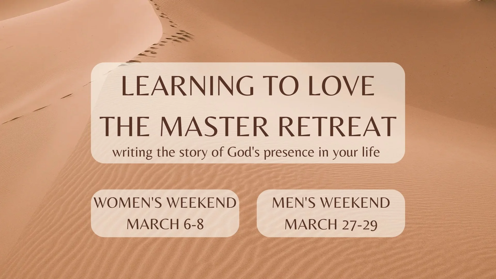 Learning to Love the Master Retreat (LLM)