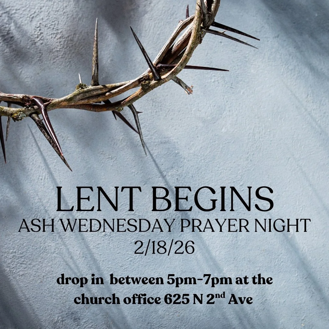 Ash Wednesday - Lent Begins