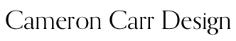 Cameron Carr Design logo in black text on a white background.