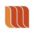 Stylized icon with four orange overlapping rounded rectangles.